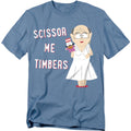 Carolina Blue - Front - South Park Unisex Adult Scissor Me Timbers T-Shirt