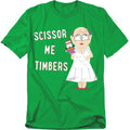 Kelly Green - Front - South Park Unisex Adult Scissor Me Timbers T-Shirt