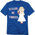 Royal Blue - Front - South Park Unisex Adult Scissor Me Timbers T-Shirt