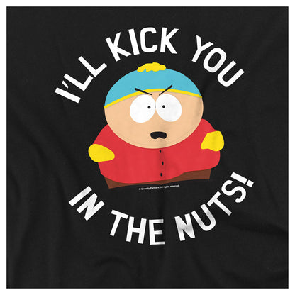 Black - Side - South Park Unisex Adult I´ll Kick You In The Nuts! T-Shirt