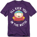 Purple - Front - South Park Unisex Adult I´ll Kick You In The Nuts! T-Shirt
