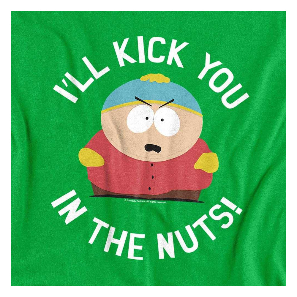 Kelly Green - Side - South Park Unisex Adult I´ll Kick You In The Nuts! T-Shirt