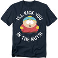Navy - Front - South Park Unisex Adult I´ll Kick You In The Nuts! T-Shirt