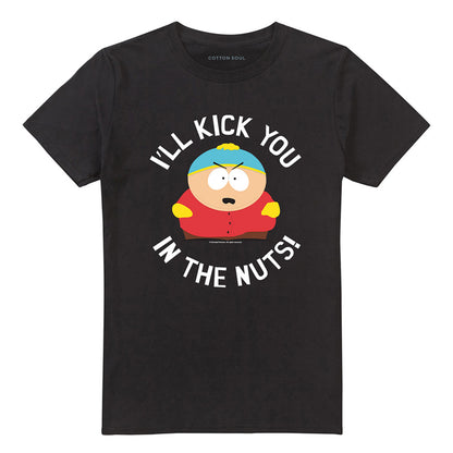 Black - Front - South Park Unisex Adult I´ll Kick You In The Nuts! T-Shirt