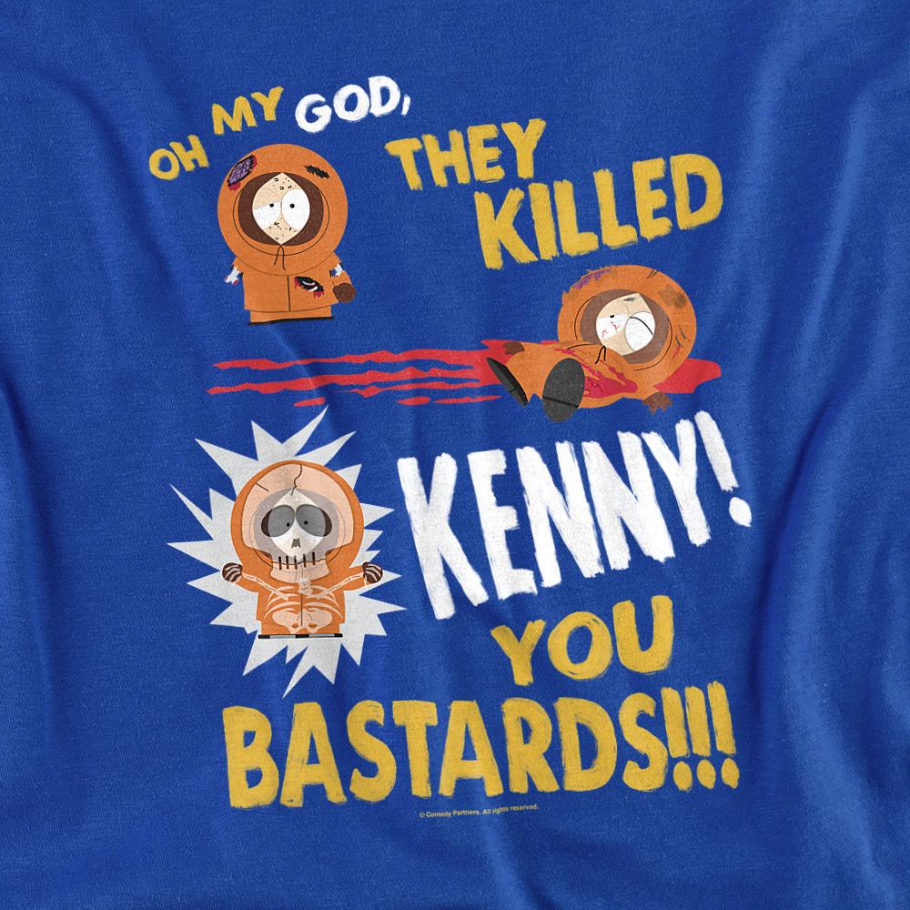 Royal Blue - Side - South Park Unisex Adult Dead Kenny T-Shirt
