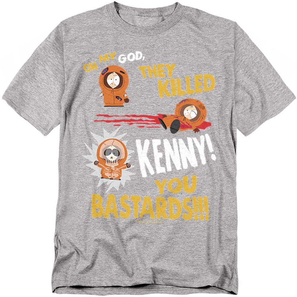Athletic Heather - Front - South Park Unisex Adult Dead Kenny T-Shirt