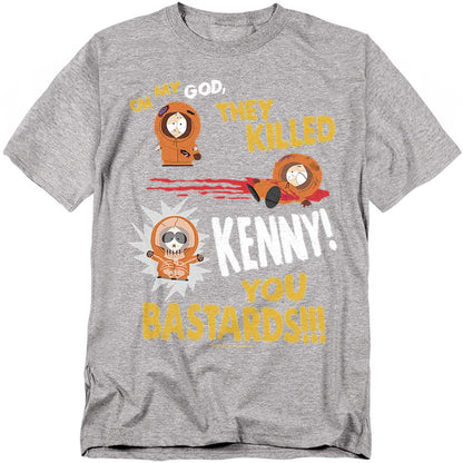 Athletic Heather - Front - South Park Unisex Adult Dead Kenny T-Shirt