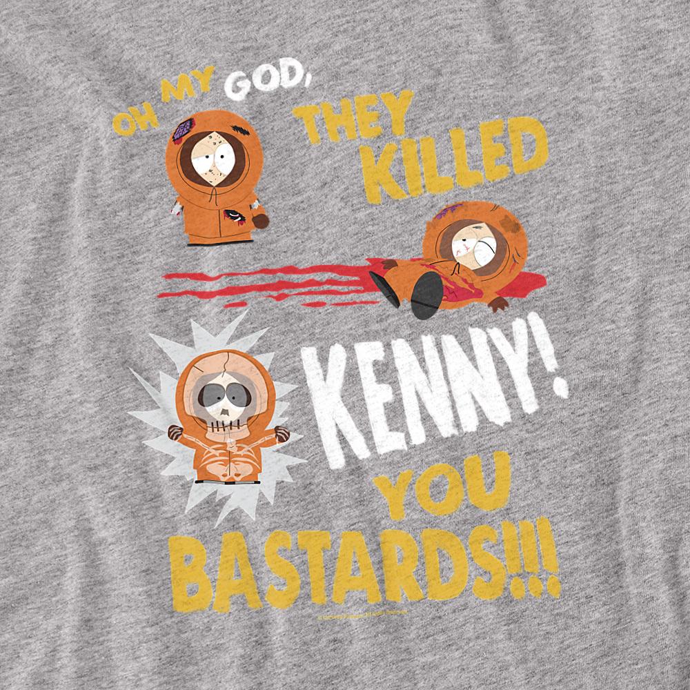 Athletic Heather - Side - South Park Unisex Adult Dead Kenny T-Shirt
