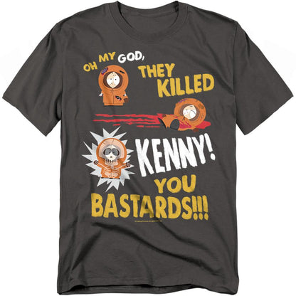 Charcoal - Front - South Park Unisex Adult Dead Kenny T-Shirt