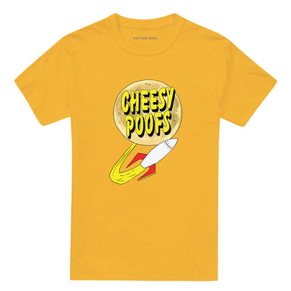 Gold - Front - South Park Unisex Adult Cheesy Poofs T-Shirt