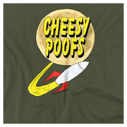 Military Green - Side - South Park Unisex Adult Cheesy Poofs T-Shirt