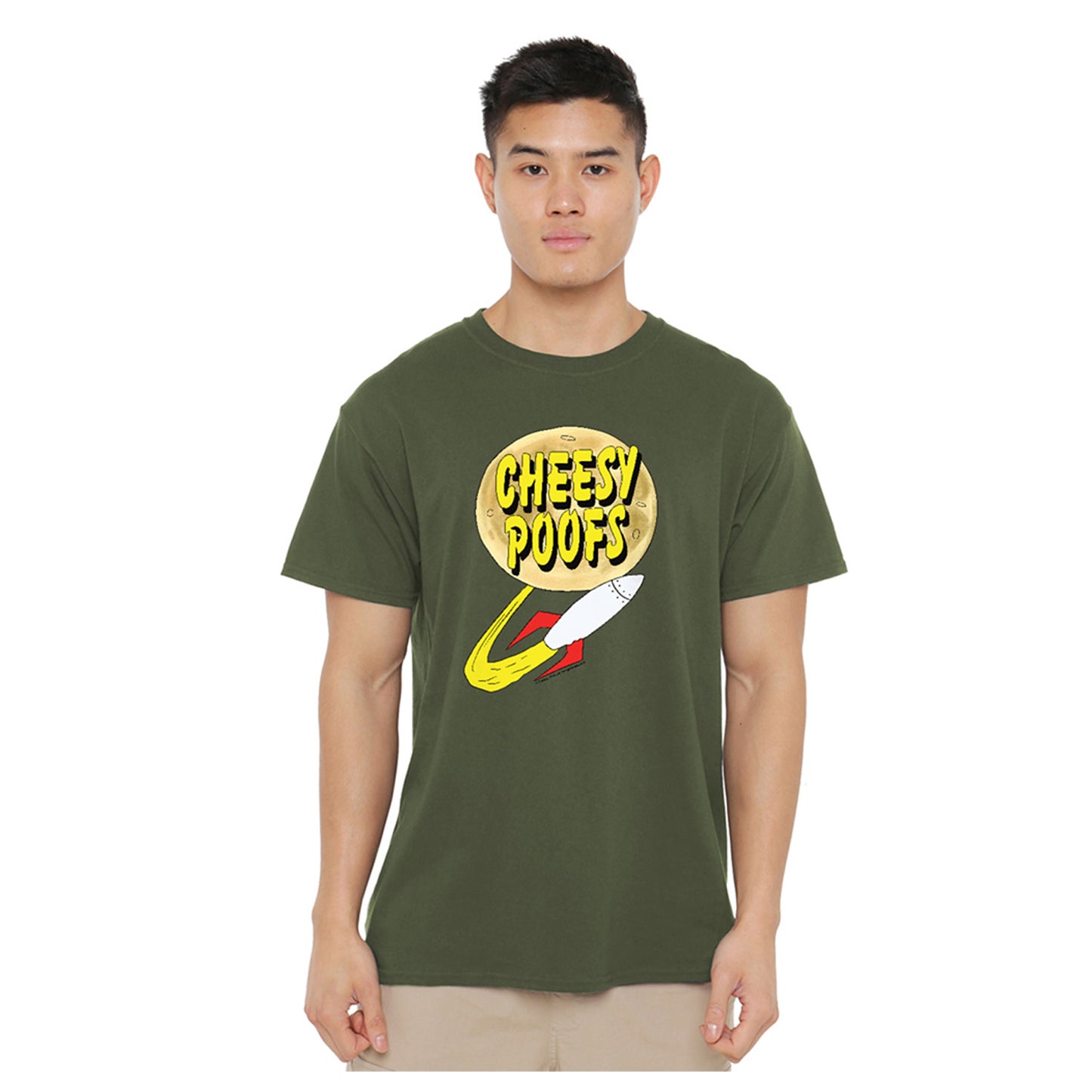 Military Green - Lifestyle - South Park Unisex Adult Cheesy Poofs T-Shirt