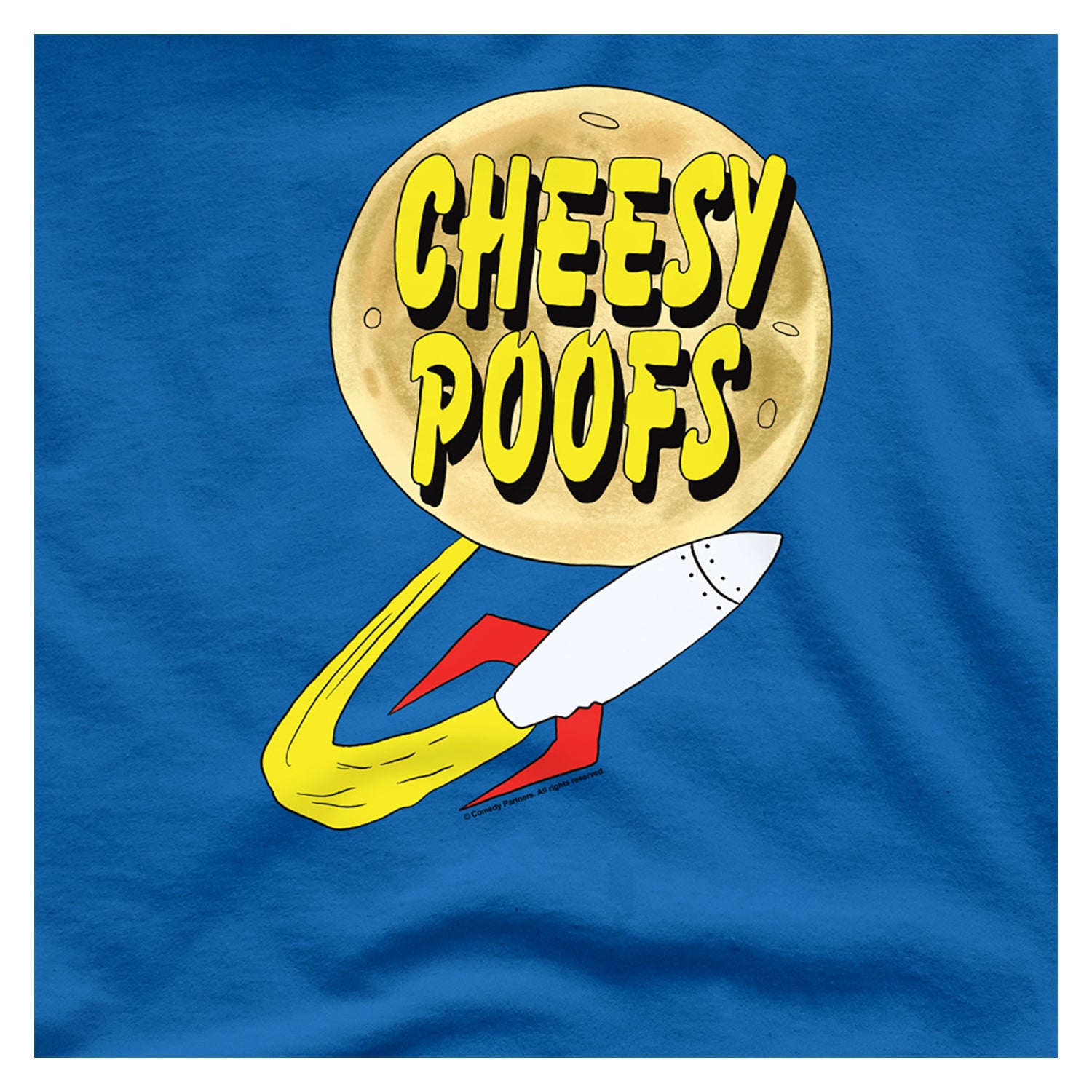 Royal Blue - Side - South Park Unisex Adult Cheesy Poofs T-Shirt