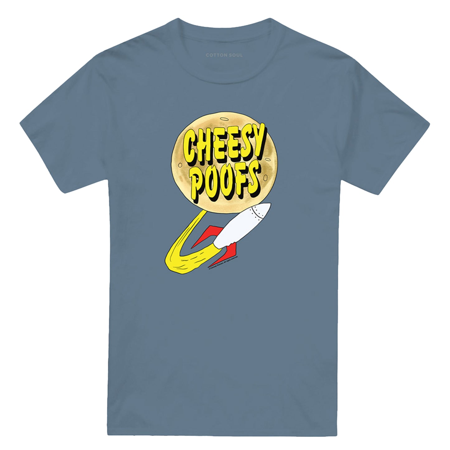 Carolina Blue - Front - South Park Unisex Adult Cheesy Poofs T-Shirt