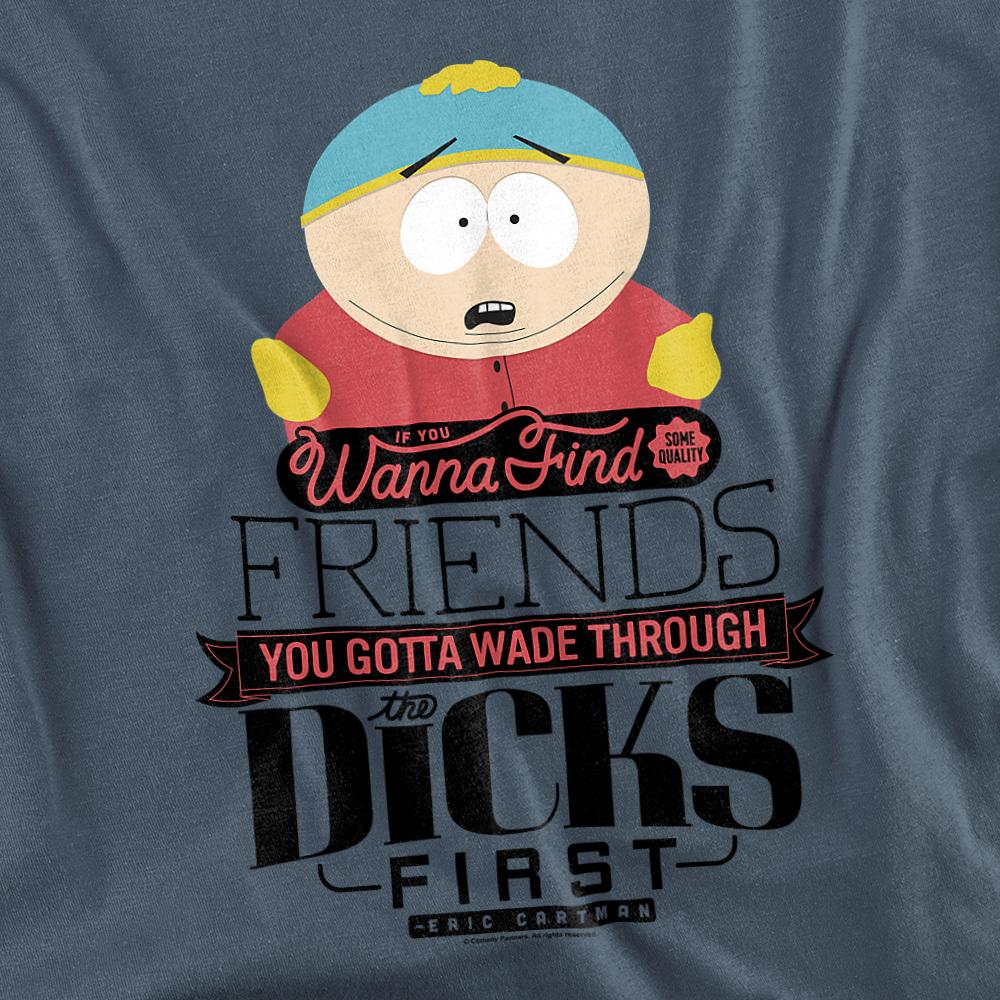 Slate - Side - South Park Unisex Adult Wade Through Dicks T-Shirt