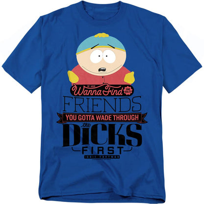 Royal Blue - Front - South Park Unisex Adult Wade Through Dicks T-Shirt