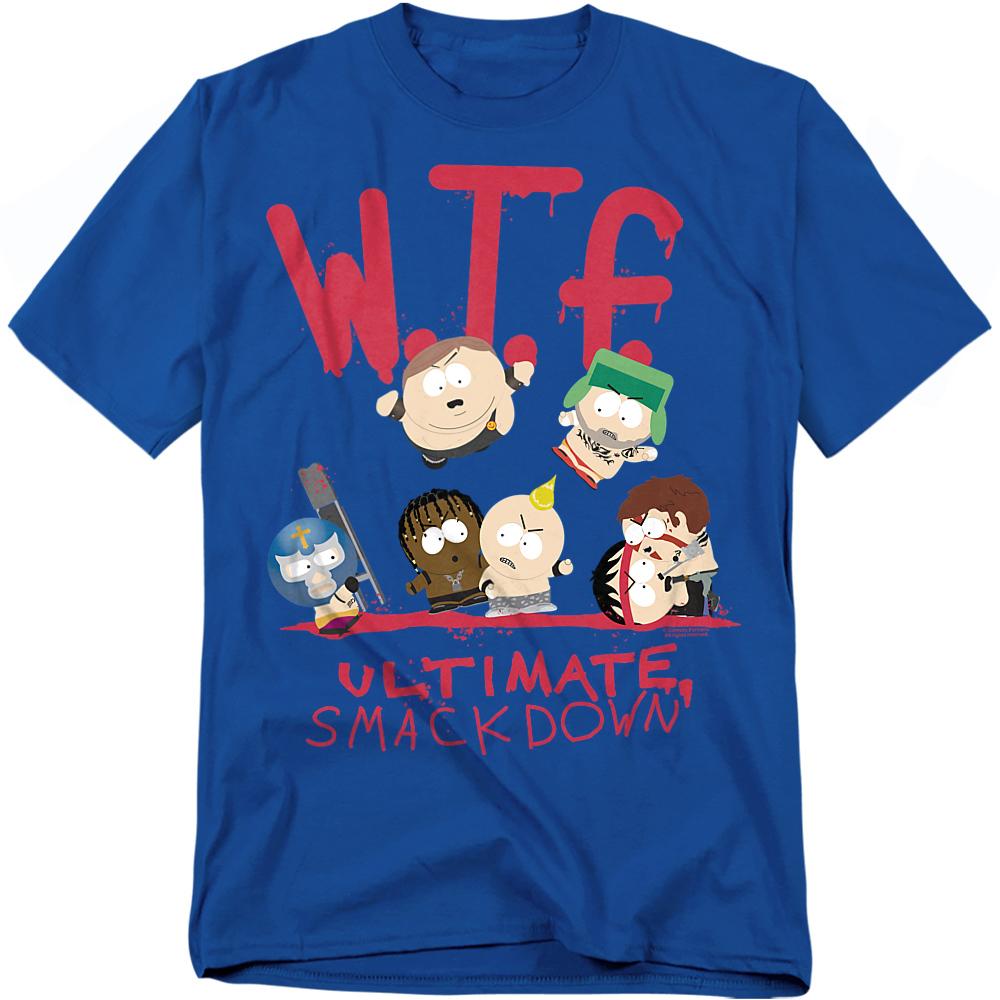 Royal Blue - Front - South Park Unisex Adult WTF Ultimate Smackdown T-Shirt