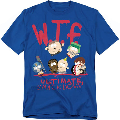 Royal Blue - Front - South Park Unisex Adult WTF Ultimate Smackdown T-Shirt