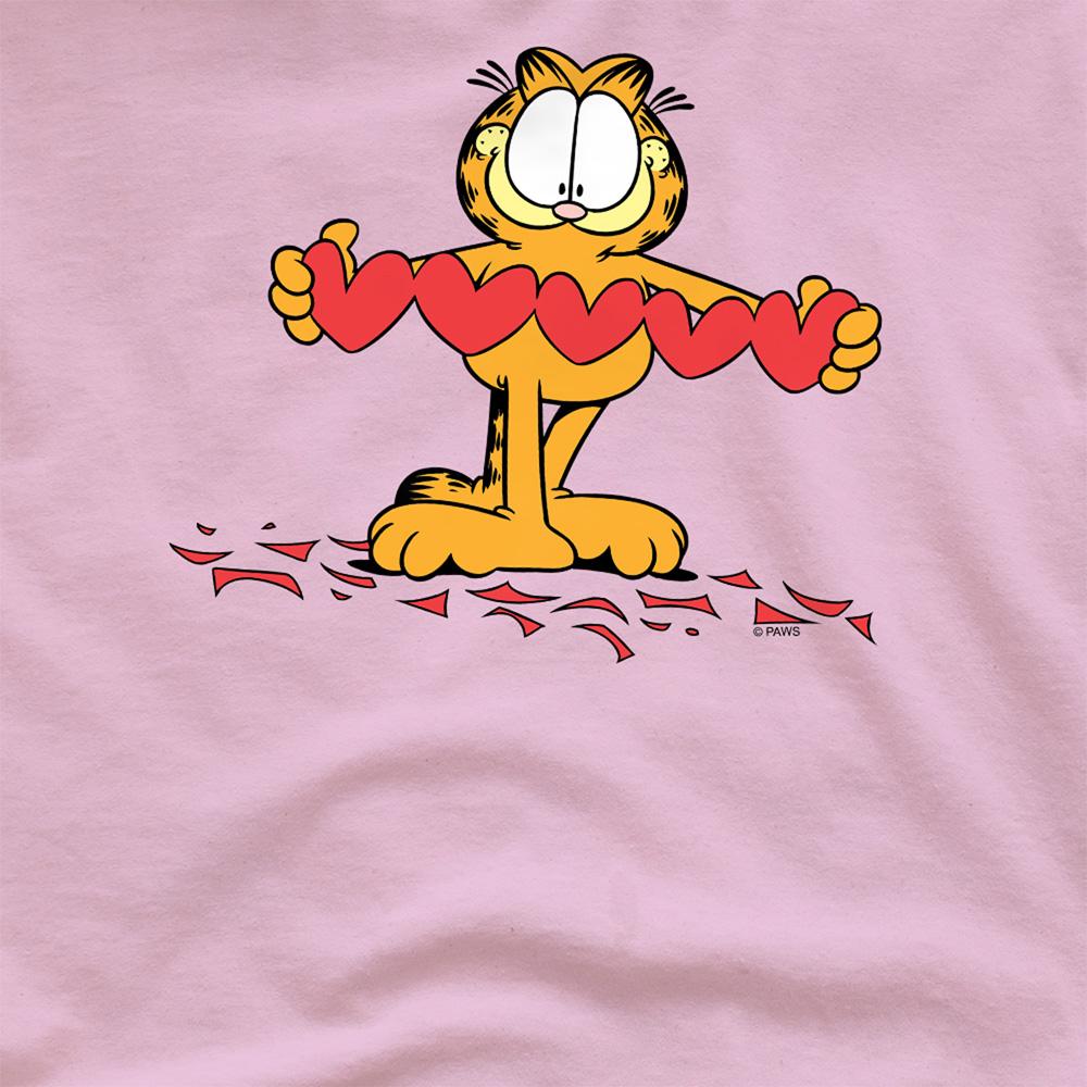 Pink - Side - Garfield Unisex Adult Sweetheart T-Shirt