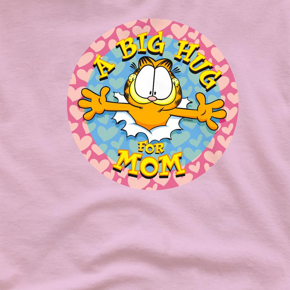 Pink - Side - Garfield Unisex Adult A Big Hug For Mom T-Shirt