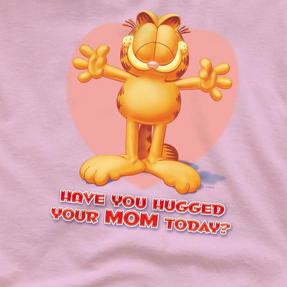 Pink - Side - Garfield Unisex Adult Have You Hugged Your Mom Today T-Shirt