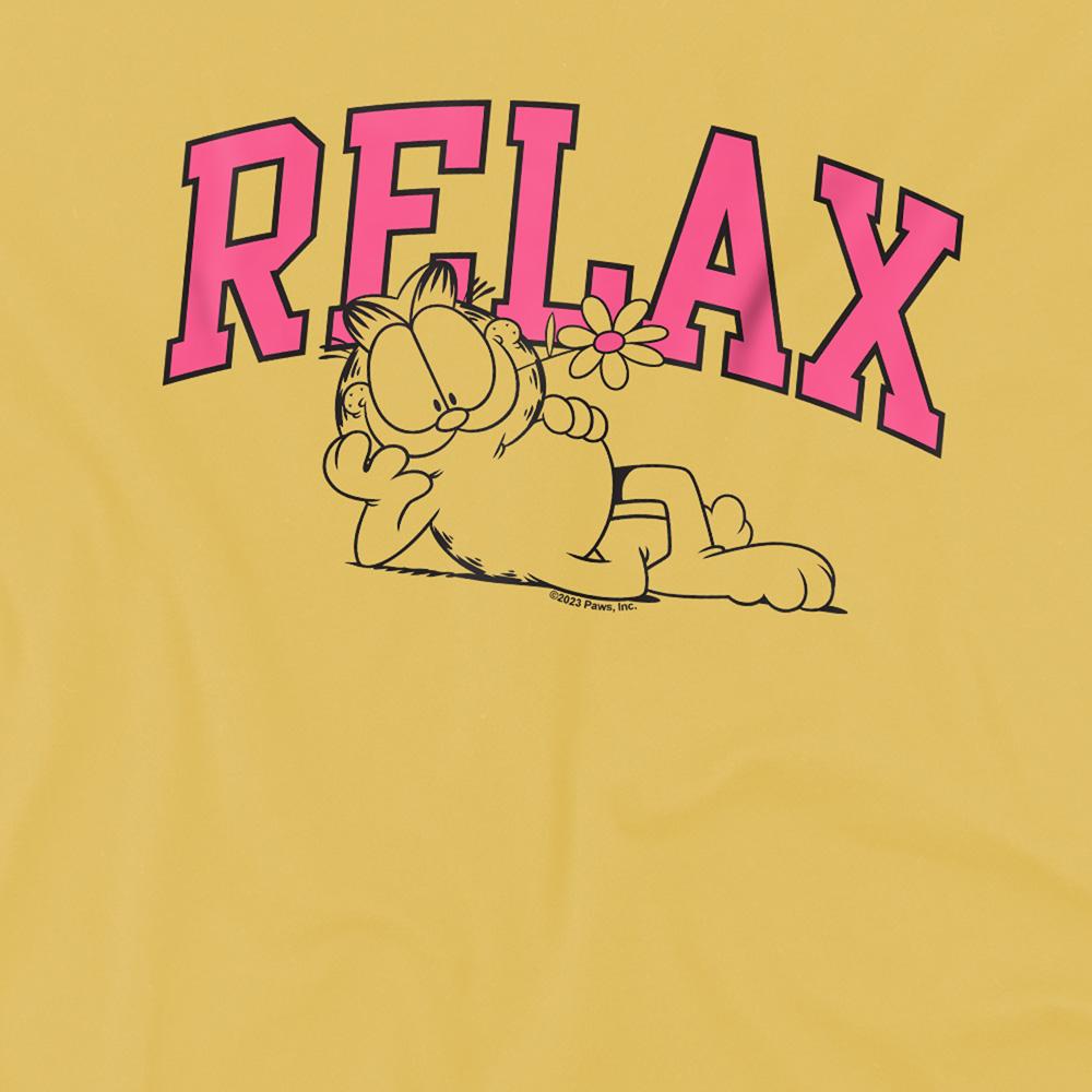 Banana Yellow - Side - Garfield Unisex Adult Relax T-Shirt