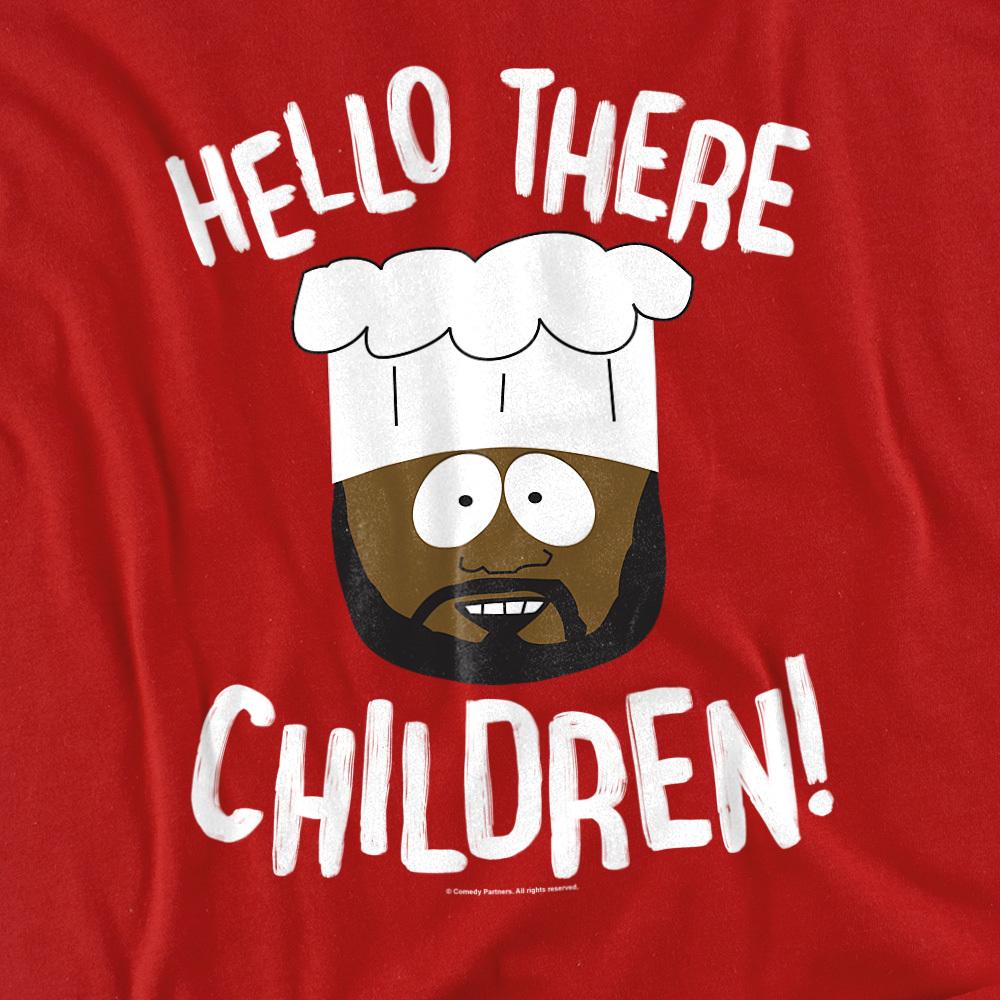 Red - Back - South Park Unisex Adult Hello There Children T-Shirt