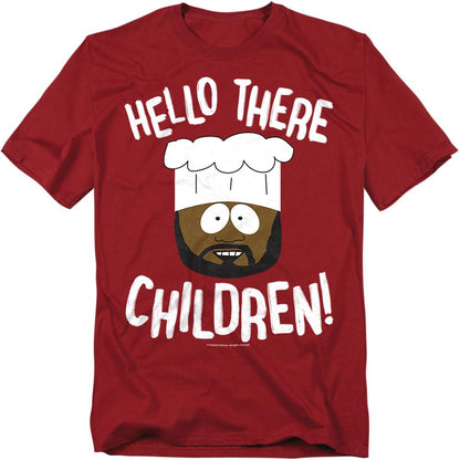 Cardinal - Front - South Park Unisex Adult Hello There Children T-Shirt