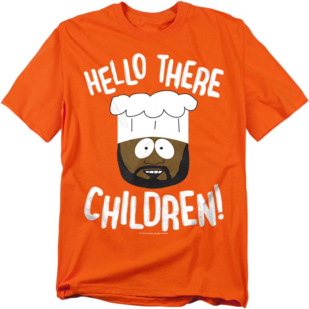 Orange - Front - South Park Unisex Adult Hello There Children T-Shirt