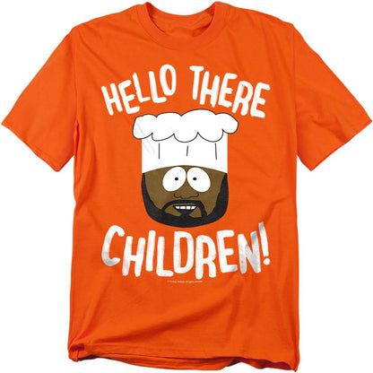 Orange - Front - South Park Unisex Adult Hello There Children T-Shirt