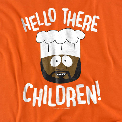 Orange - Back - South Park Unisex Adult Hello There Children T-Shirt