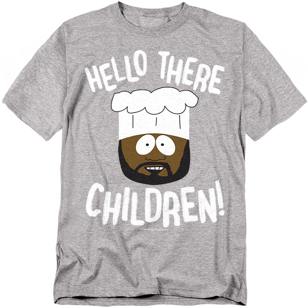 Athletic Heather - Front - South Park Unisex Adult Hello There Children T-Shirt
