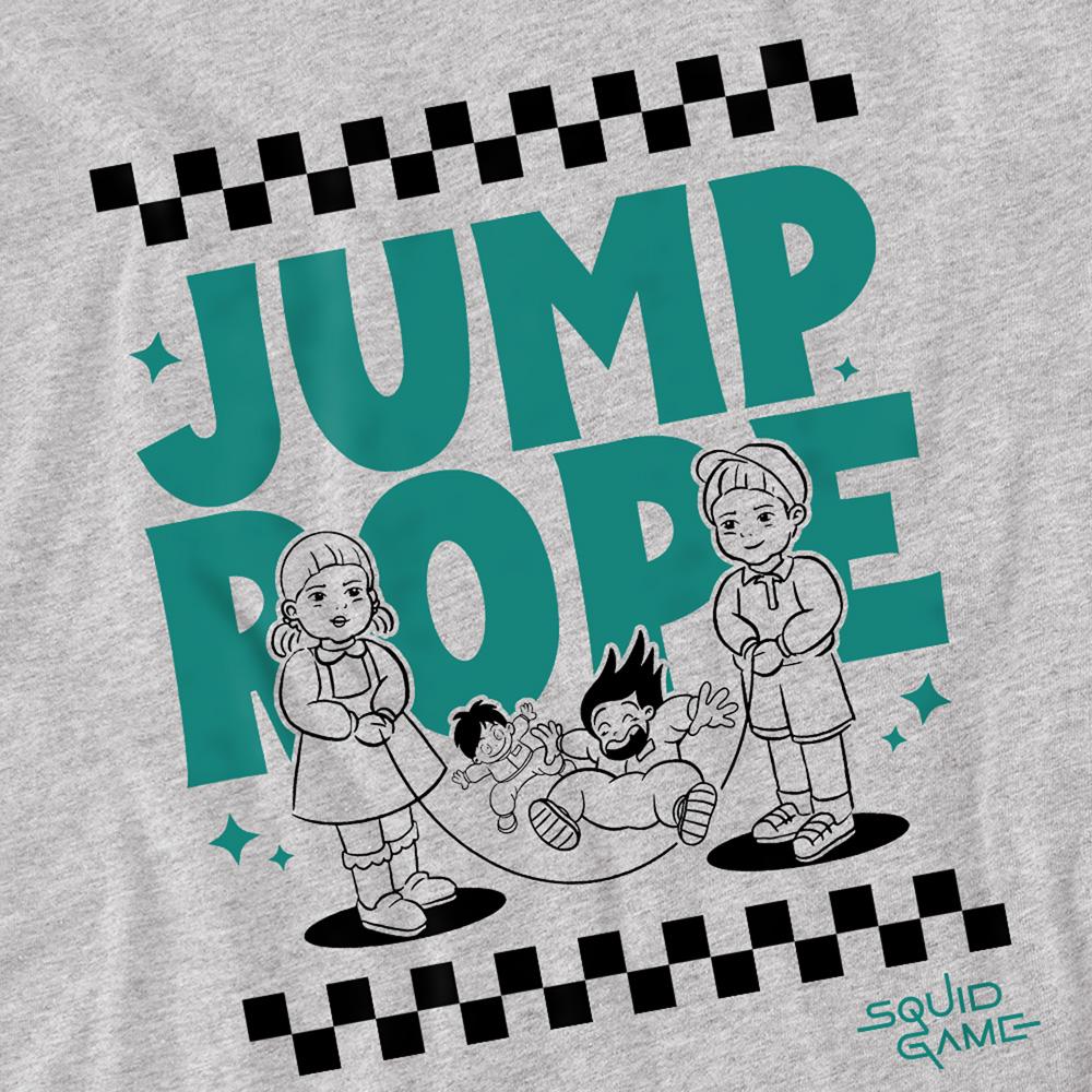 Heather Grey - Back - Squid Game Unisex Adult Season Three Jump Rope T-Shirt