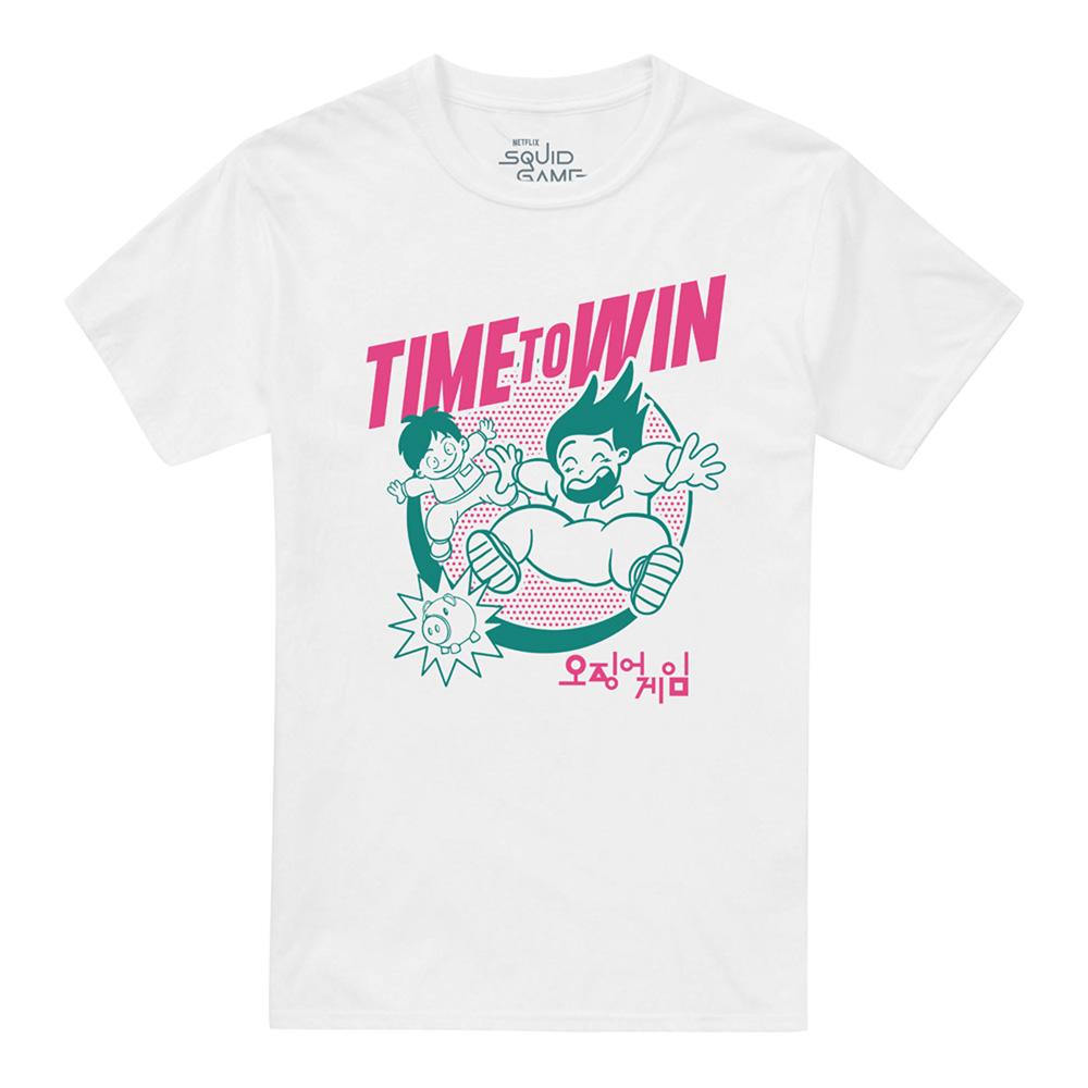 White - Lifestyle - Squid Game Unisex Adult Season Three Time To Win T-Shirt