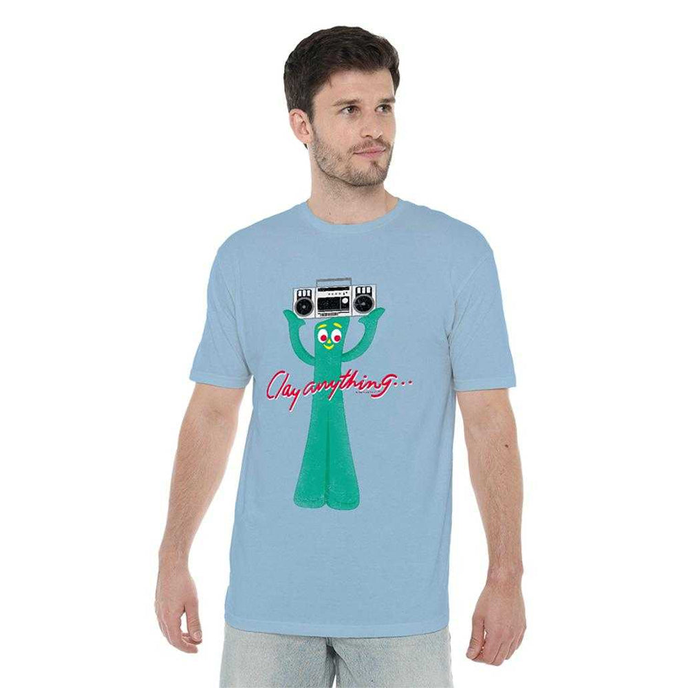 Light Blue - Lifestyle - Gumby Unisex Adult Clay Anything T-Shirt