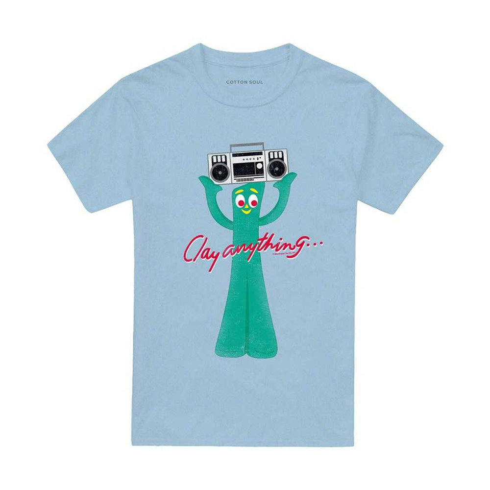 Light Blue - Front - Gumby Unisex Adult Clay Anything T-Shirt
