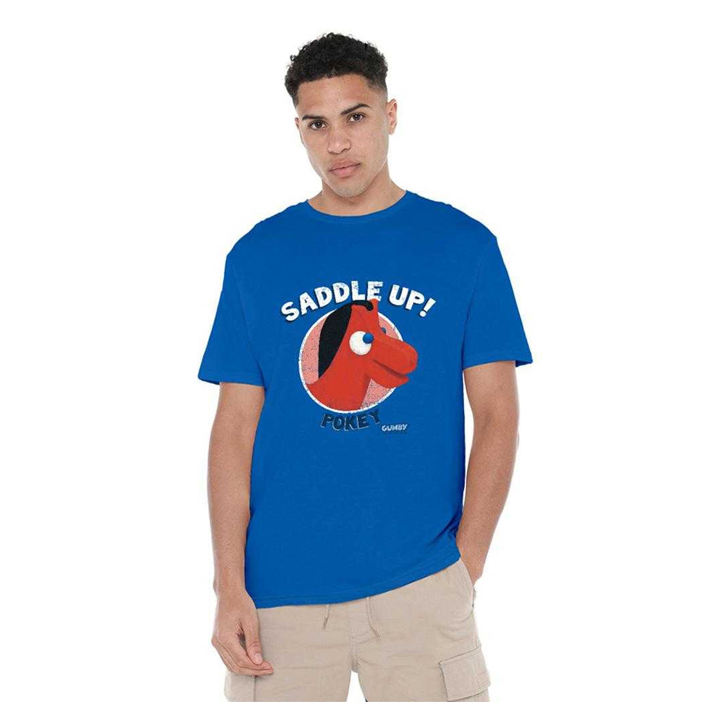 Royal Blue - Lifestyle - Gumby Unisex Adult Saddle Up T-Shirt
