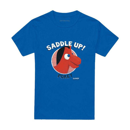 Royal Blue - Front - Gumby Unisex Adult Saddle Up T-Shirt