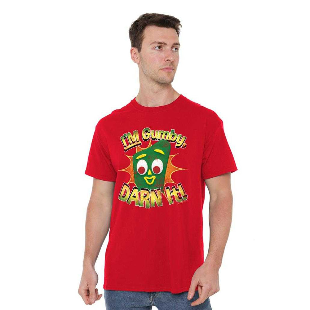 Red - Lifestyle - Gumby Unisex Adult Darn It T-Shirt