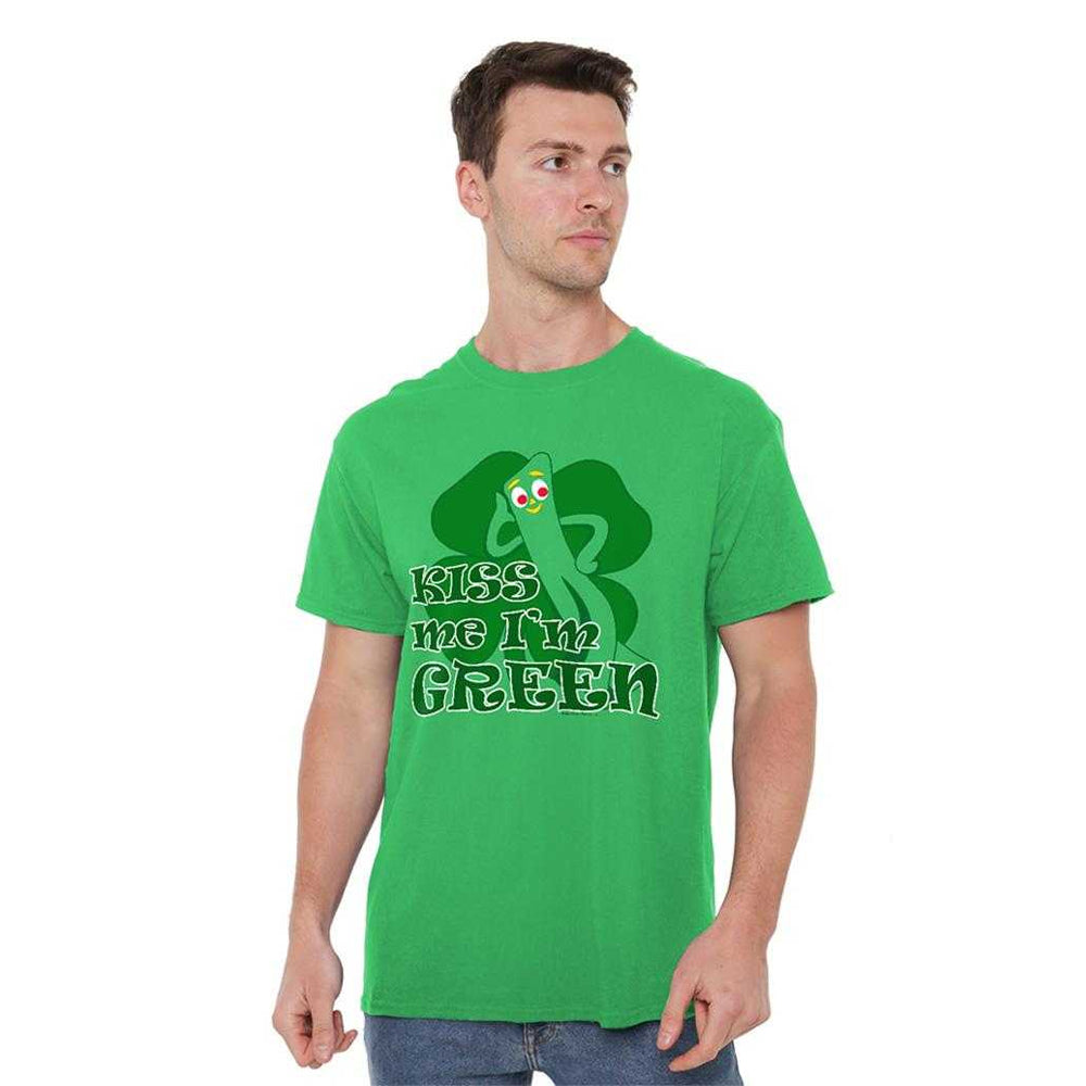 Kelly Green - Lifestyle - Gumby Unisex Adult Kiss Me I´m Green T-Shirt