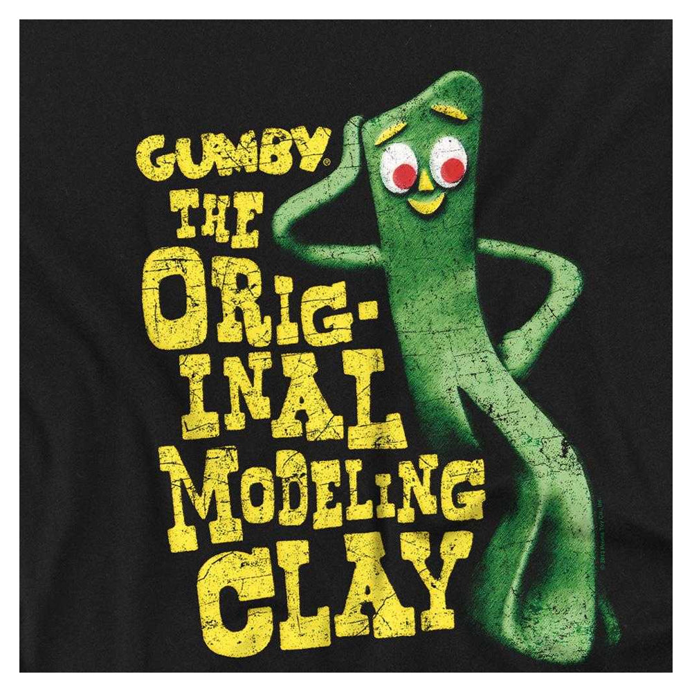 Black - Side - Gumby Unisex Adult So Punny T-Shirt