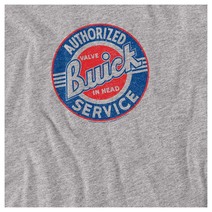 Athletic Heather - Side - Buick Unisex Adult Authorized Service Long-Sleeved T-Shirt