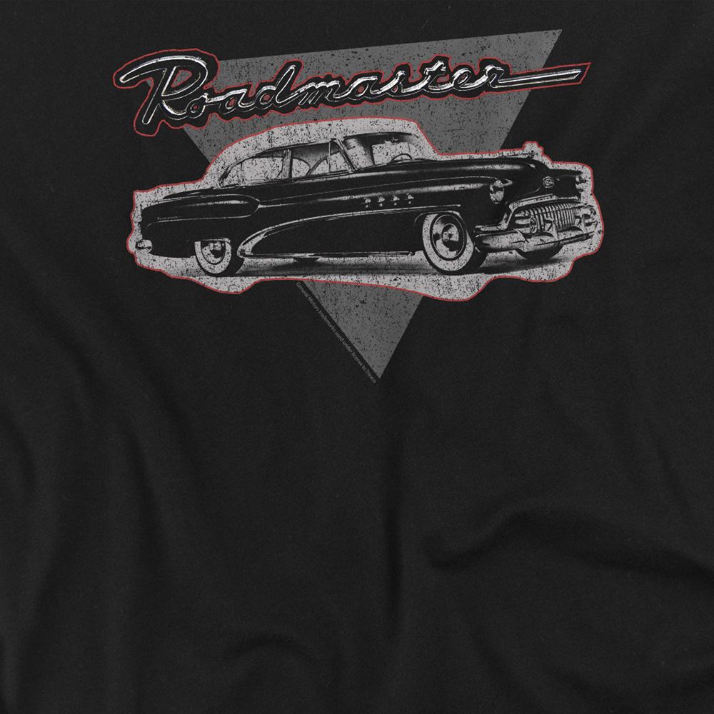 Black - Side - Buick Unisex Adult 1952 Roadmaster Long-Sleeved T-Shirt