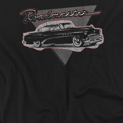 Black - Side - Buick Unisex Adult 1952 Roadmaster Long-Sleeved T-Shirt