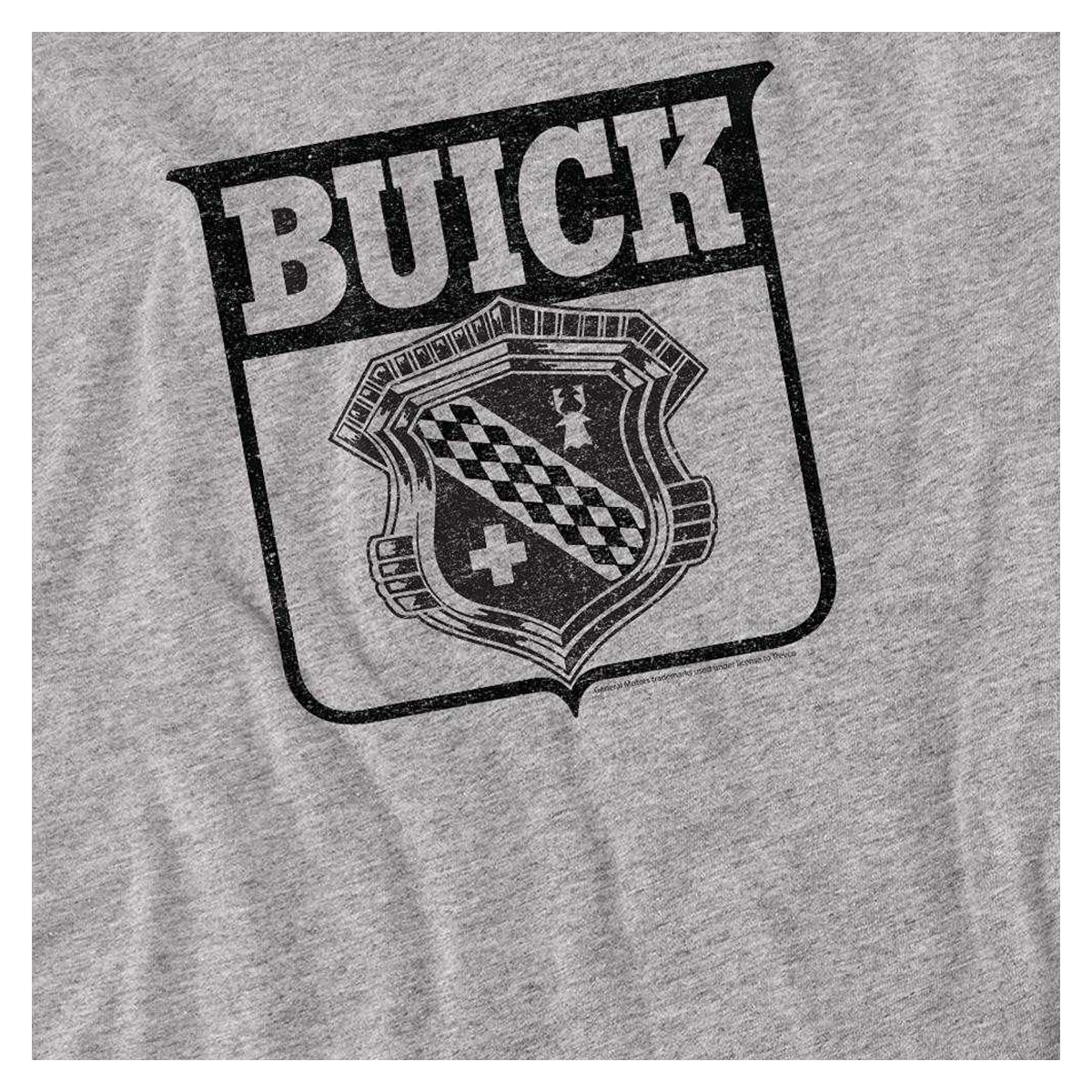 Athletic Heather - Side - Buick Unisex Adult 1946 Emblem Long-Sleeved T-Shirt