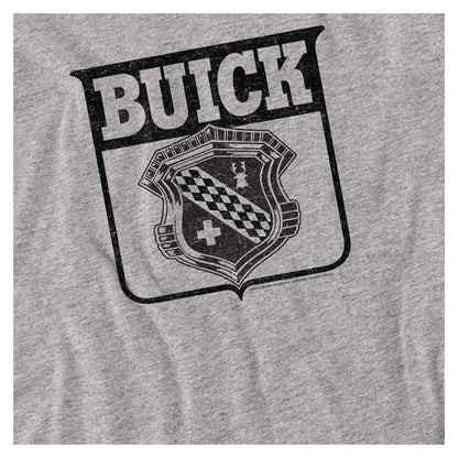 Athletic Heather - Side - Buick Unisex Adult 1946 Emblem Long-Sleeved T-Shirt