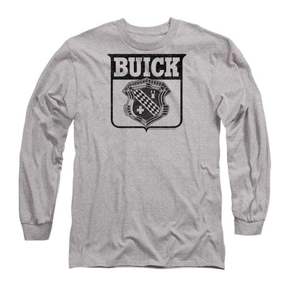 Athletic Heather - Front - Buick Unisex Adult 1946 Emblem Long-Sleeved T-Shirt