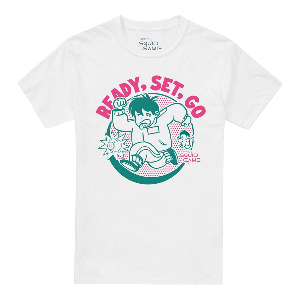 White - Lifestyle - Squid Game Unisex Adult Season Three Ready Set Go T-Shirt