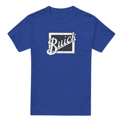 Royal Blue - Front - Buick Unisex Adult Distressed Emblem T-Shirt