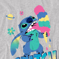 Athletic Heather - Back - Lilo & Stitch Childrens-Kids Ice Cream Heather T-Shirt